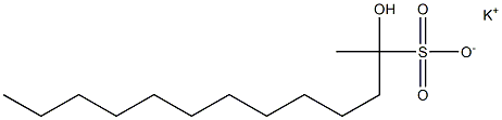 2-Hydroxytridecane-2-sulfonic acid potassium salt Struktur