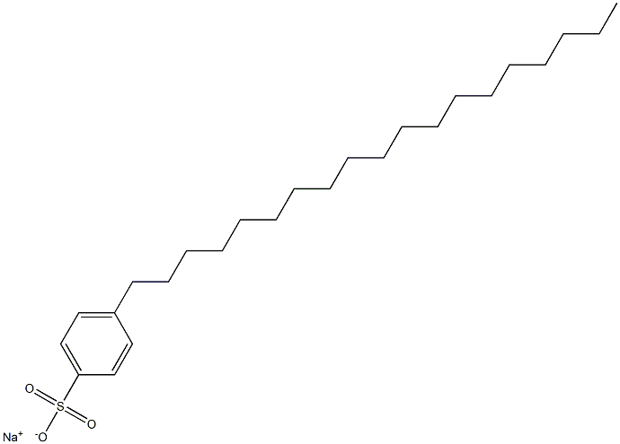 4-Nonadecylbenzenesulfonic acid sodium salt Struktur