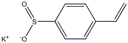 p-Vinylbenzenesulfinic acid potassium salt Struktur