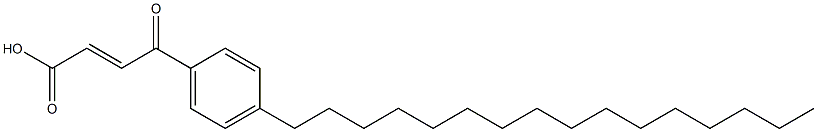 3-(4-Hexadecylbenzoyl)acrylic acid Struktur