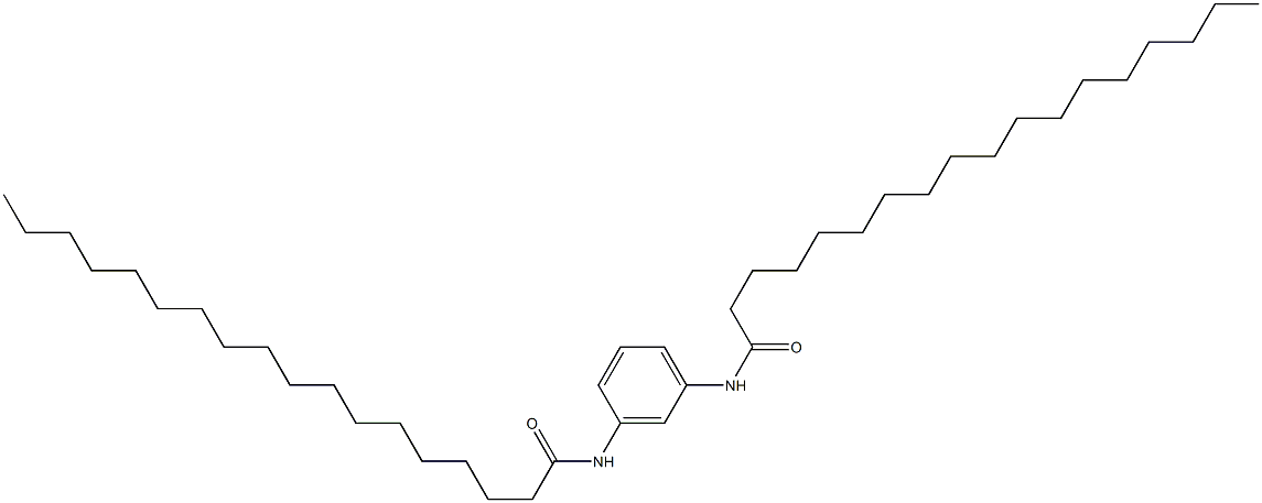 N,N'-Bis(1-oxooctadecyl)-m-phenylenediamine Struktur