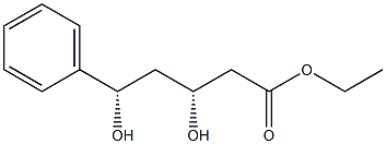 (3R,5S)-3,5-Dihydroxy-5-phenylpentanoic acid ethyl ester Struktur