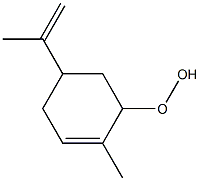 5-Isopropenyl-2-methyl-2-cyclohexene-1-yl hydroperoxide Struktur