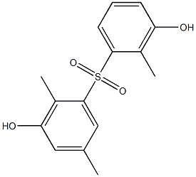 3,3'-Dihydroxy-2,2',5-trimethyl[sulfonylbisbenzene] Struktur