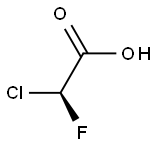 [S,(-)]-Chlorofluoroacetic acid Struktur