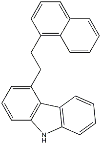 4-[2-(1-Naphthalenyl)ethyl]-9H-carbazole Struktur