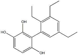 3-(2,3,5-Triethylphenyl)benzene-1,2,4-triol Struktur