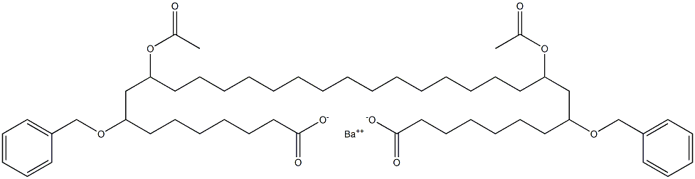 Bis(8-benzyloxy-10-acetyloxystearic acid)barium salt Struktur