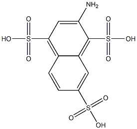 2-Amino-1,4,7-naphthalenetrisulfonic acid Struktur