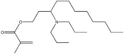 Methacrylic acid 3-(dipropylamino)undecyl ester Struktur