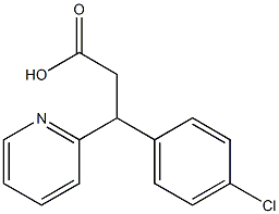 3-(4-Chlorophenyl)-3-(2-pyridyl)propanoic acid Struktur