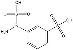 3-(2-Sulfohydrazino)benzenesulfonic acid Struktur