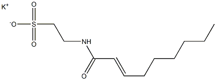 N-(2-Nonenoyl)taurine potassium salt Struktur