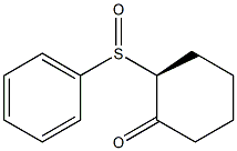 (2S)-2-Phenylsulfinylcyclohexanone Struktur