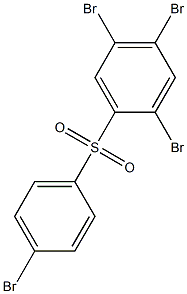 2,4,5-Tribromophenyl 4-bromophenyl sulfone Struktur