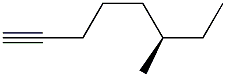 [R,(-)]-6-Methyl-1-octyne Struktur