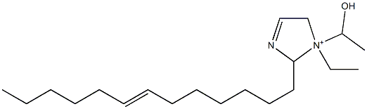 1-Ethyl-1-(1-hydroxyethyl)-2-(7-tridecenyl)-3-imidazoline-1-ium Struktur