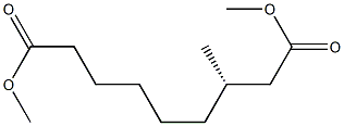 [S,(-)]-3-Methylnonanedioic acid dimethyl ester Struktur