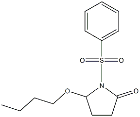 5-Butoxy-1-[(phenyl)sulfonyl]pyrrolidin-2-one Struktur