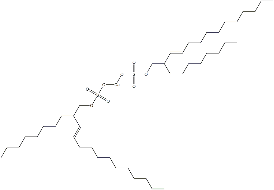 Bis(2-octyl-3-tetradecenyloxysulfonyloxy)calcium Struktur