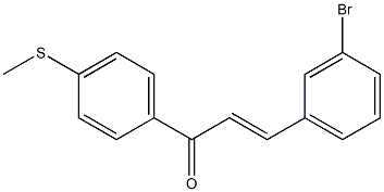 4'-(Methylthio)-3-bromochalcone Struktur