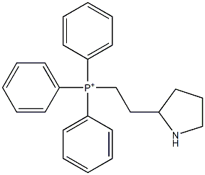 Triphenyl[2-(2-pyrrolidinyl)ethyl]phosphonium Struktur