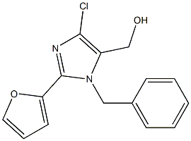 1-Benzyl-2-(2-furyl)-4-chloro-5-hydroxymethyl-1H-imidazole Struktur