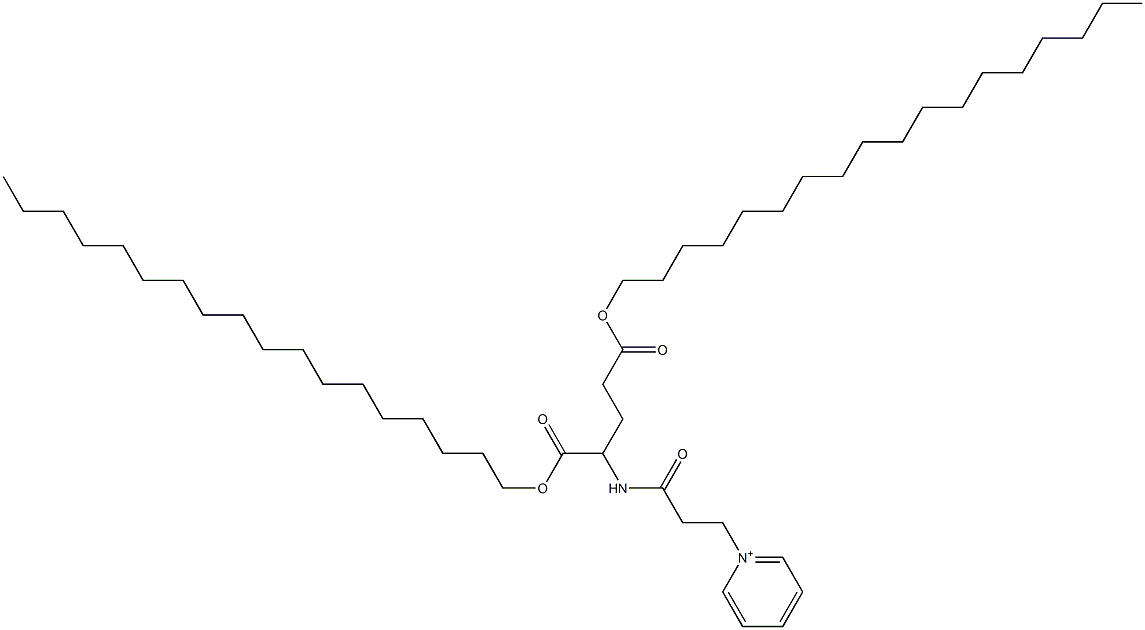 1-[3-[[1-[(Octadecyloxy)carbonyl]-4-(octadecyloxy)-4-oxobutyl]amino]-3-oxopropyl]pyridinium Struktur