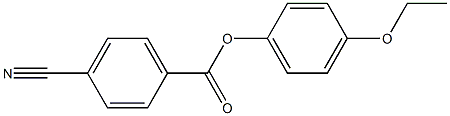 p-Cyanobenzoic acid p-ethoxyphenyl ester Struktur