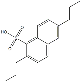 2,6-Dipropyl-1-naphthalenesulfonic acid Struktur