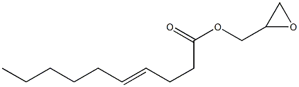 4-Decenoic acid (oxiran-2-yl)methyl ester Struktur