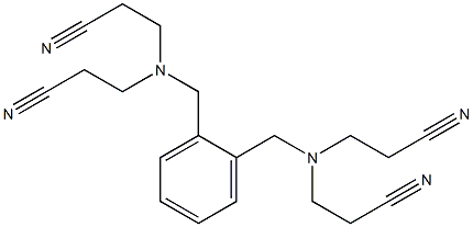 N,N,N',N'-Tetra(2-cyanoethyl)xylylenediamine Struktur