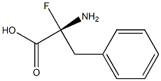 (R)-2-Amino-2-fluoro-3-phenylpropionic acid Struktur