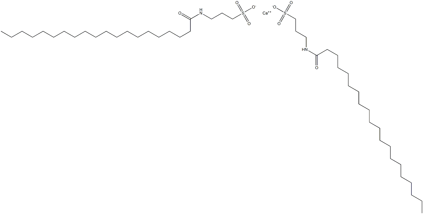 Bis[3-[(1-oxoicosyl)amino]-1-propanesulfonic acid]calcium salt Struktur