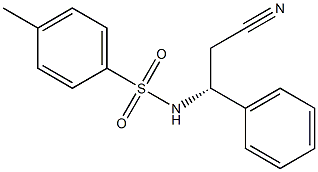 (R)-3-(Tosylamino)-3-phenylpropanenitrile Struktur