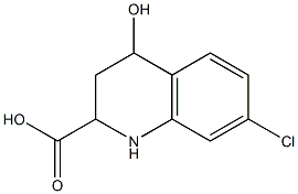 7-Chloro-1,2,3,4-tetrahydro-4-hydroxyquinoline-2-carboxylic acid Struktur