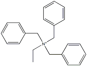 Ethyltribenzylaminium Struktur