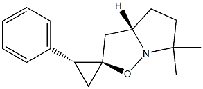 (2R,3aS,2'R)-6,6-Dimethyl-2'-phenyl-3a,4,5,6-tetrahydrospiro[pyrrolo[1,2-b]isoxazole-2(3H),1'-cyclopropane] Struktur