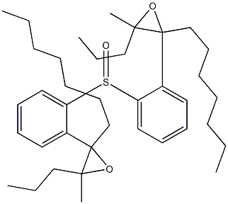 (2-Heptyl-3-methyl-3-propyloxiranyl)phenyl sulfoxide Struktur