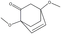 1,4-Dimethoxybicyclo[2.2.2]oct-5-en-2-one Struktur