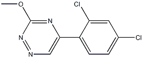 5-(2,4-Dichlorophenyl)-3-methoxy-1,2,4-triazine Struktur