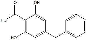 4-Benzyl-2,6-dihydroxybenzoic acid Struktur