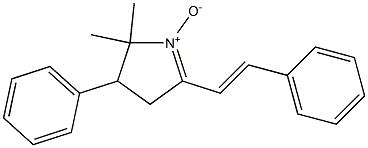 2-Styryl-5,5-dimethyl-4-phenyl-1-pyrroline 1-oxide Struktur