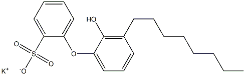 2'-Hydroxy-3'-octyl[oxybisbenzene]-2-sulfonic acid potassium salt Struktur