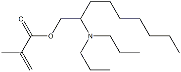 Methacrylic acid 2-(dipropylamino)nonyl ester Struktur