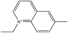 1-Ethyl-6-methylquinolinium Struktur