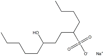 8-Hydroxytridecane-5-sulfonic acid sodium salt Struktur