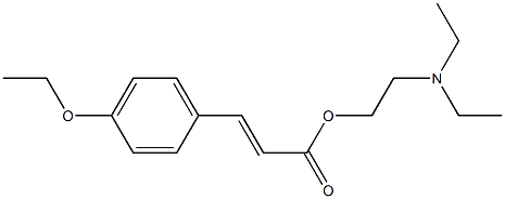 3-(4-Ethoxyphenyl)propenoic acid 2-diethylaminoethyl ester Struktur