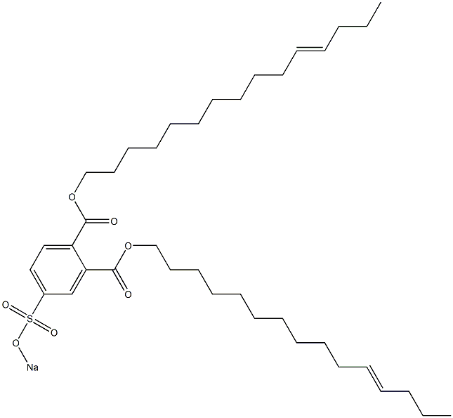 4-(Sodiosulfo)phthalic acid di(11-pentadecenyl) ester Struktur