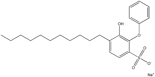 6-Hydroxy-5-undecyl[oxybisbenzene]-2-sulfonic acid sodium salt Struktur